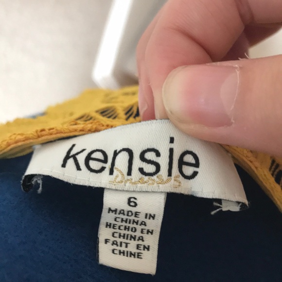 Yellow lace open back dress worn once - Picture 7 of 11